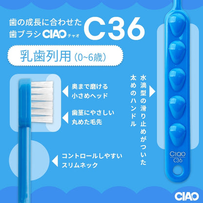 GVK ジーブイケー 歯ブラシ CIAO チャオ C36