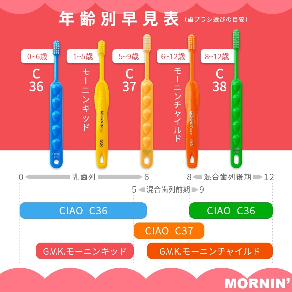 GVK ジーブイケー 歯ブラシ モーニンKID キッド